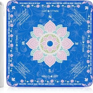 Mahjong Mat, 32.4 x 32.4, with Storage Bag, Blue